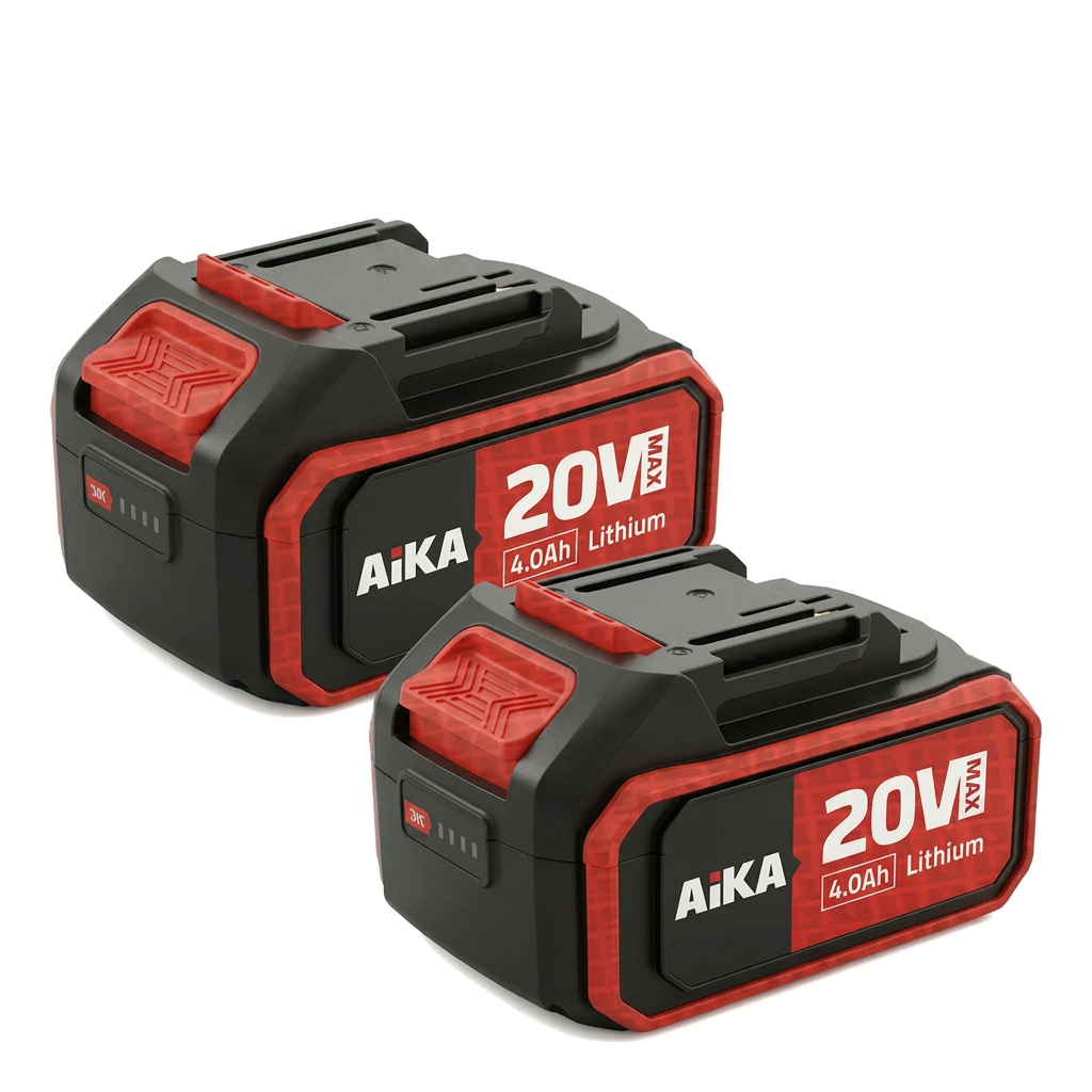 Kit 2 Bateria Lithium 20v 4.0ah Aika